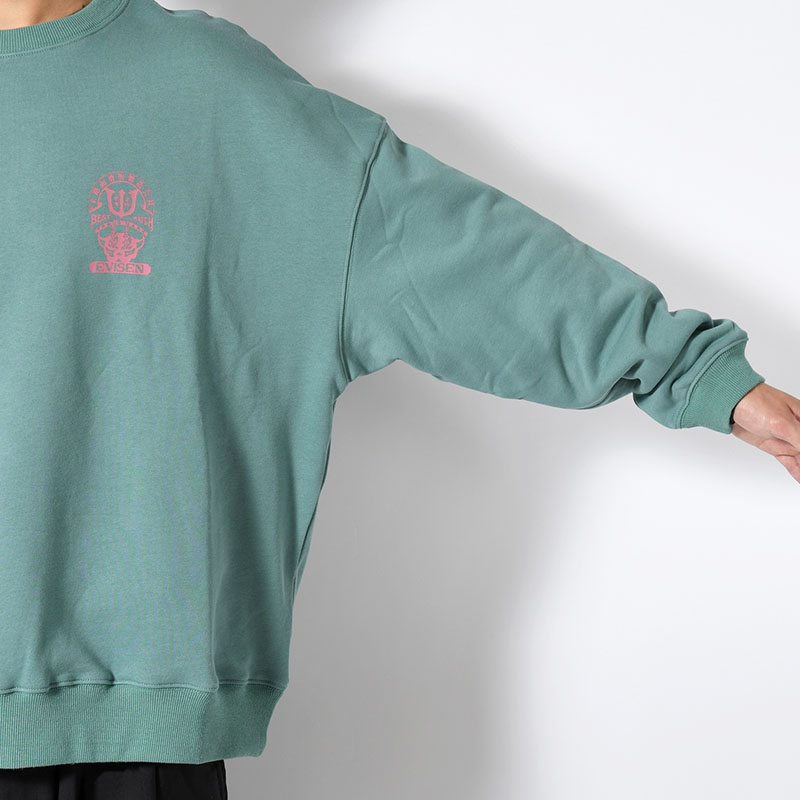 TIGER MATCH EMBLEM CREW SWEAT -2.COLOR-