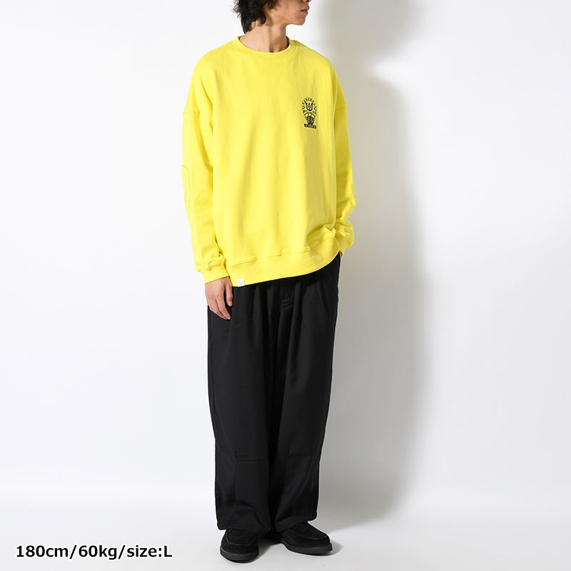 TIGER MATCH EMBLEM CREW SWEAT -2.COLOR-