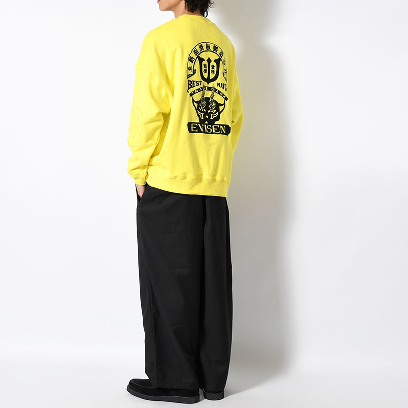 TIGER MATCH EMBLEM CREW SWEAT -2.COLOR-