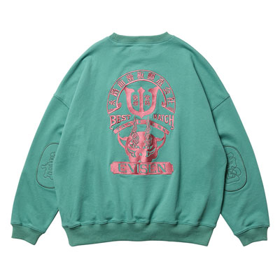 TIGER MATCH EMBLEM CREW SWEAT -2.COLOR-