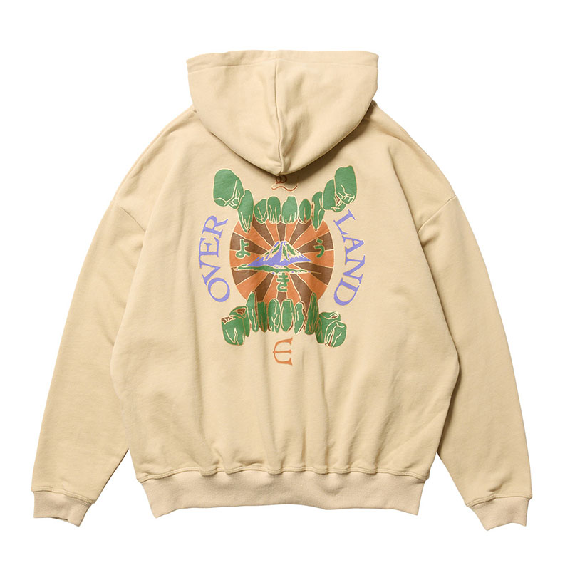 OVERLAND LOGO HOODIE -2.COLOR-(BEIGE)