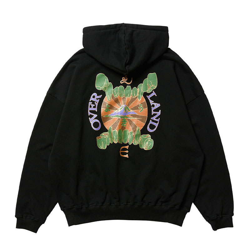 OVERLAND LOGO HOODIE -2.COLOR-(BLACK)