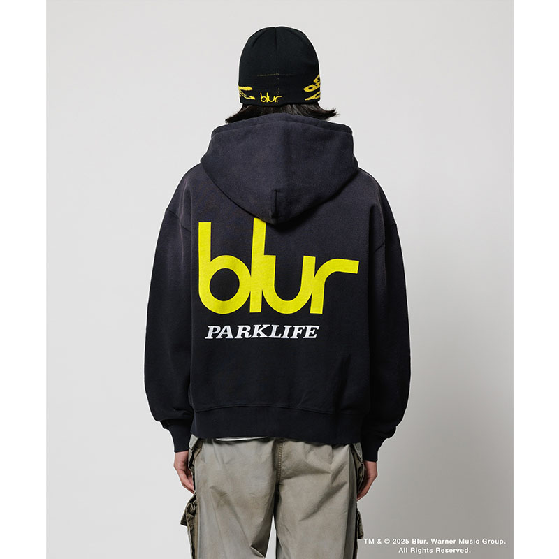ZIP HOODIE(xblur) -BLACK-