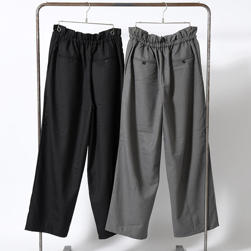 TWISTWOOL WIDE TROUSERS -2.COLOR-