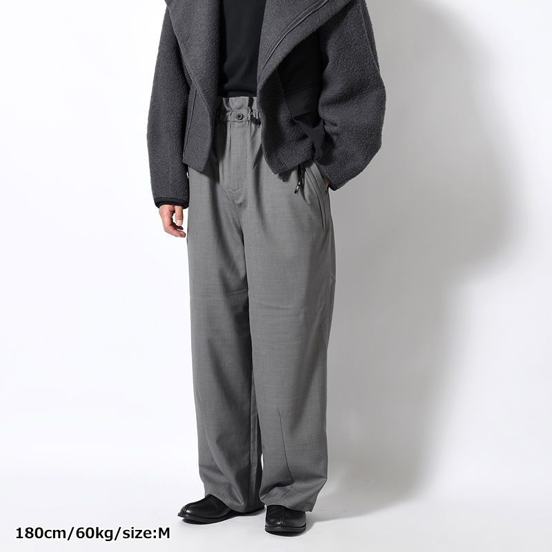 TWISTWOOL WIDE TROUSERS -2.COLOR-