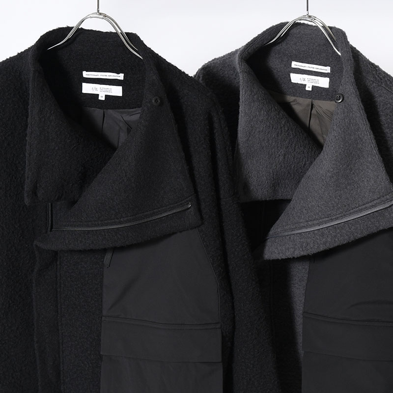 NAPPING WOOL ASYMMETRY SHORT JACKET -2.COLOR-