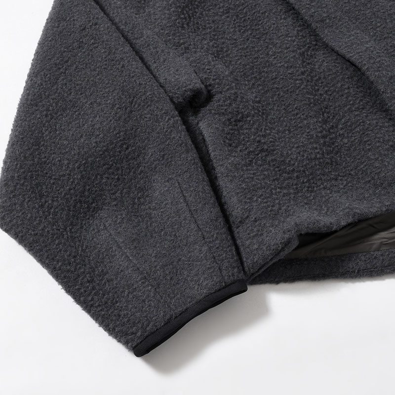 NAPPING WOOL ASYMMETRY SHORT JACKET -2.COLOR-
