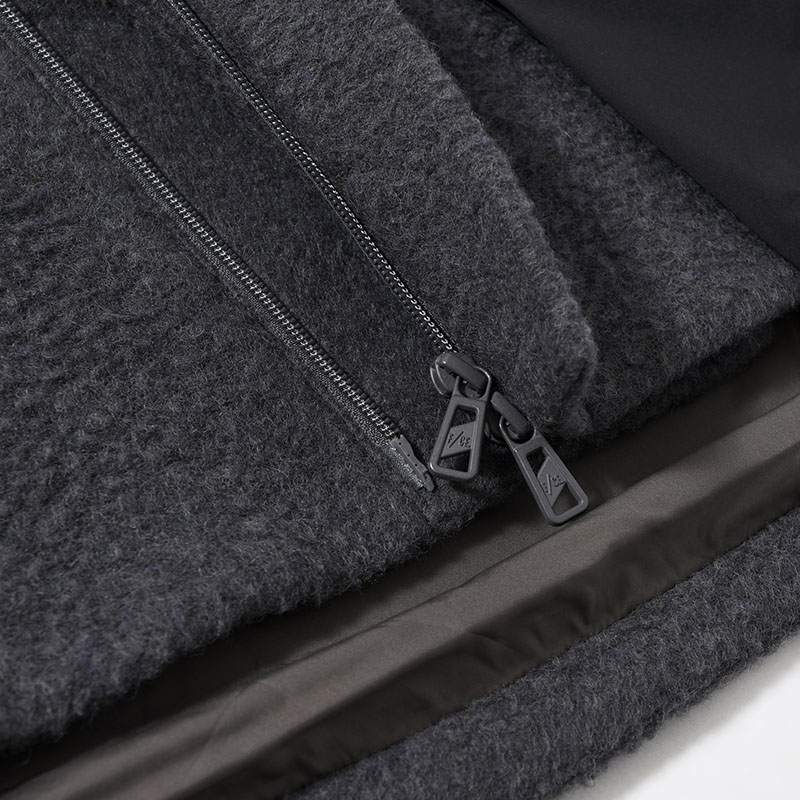 NAPPING WOOL ASYMMETRY SHORT JACKET -2.COLOR-