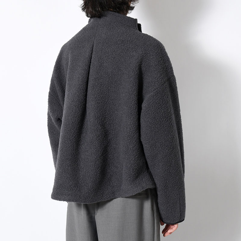 NAPPING WOOL ASYMMETRY SHORT JACKET -2.COLOR-