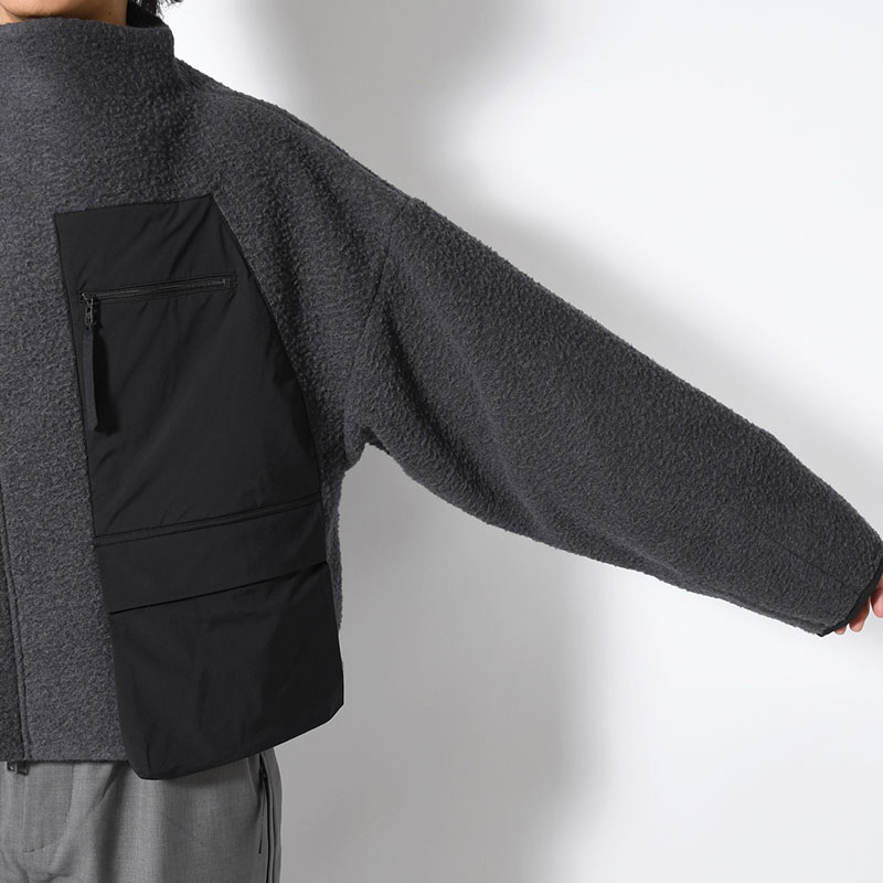 NAPPING WOOL ASYMMETRY SHORT JACKET -2.COLOR-
