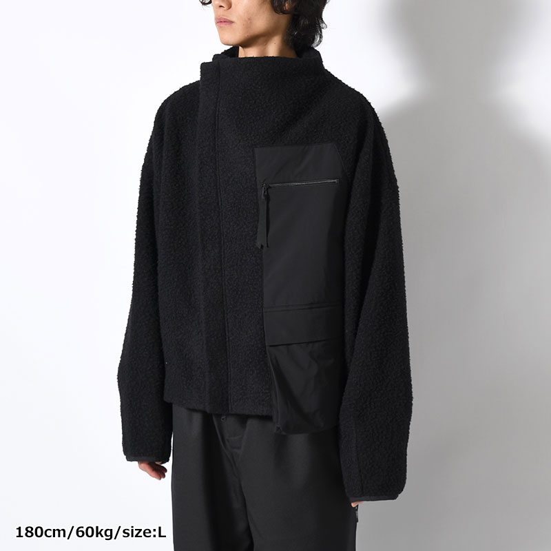 NAPPING WOOL ASYMMETRY SHORT JACKET -2.COLOR-