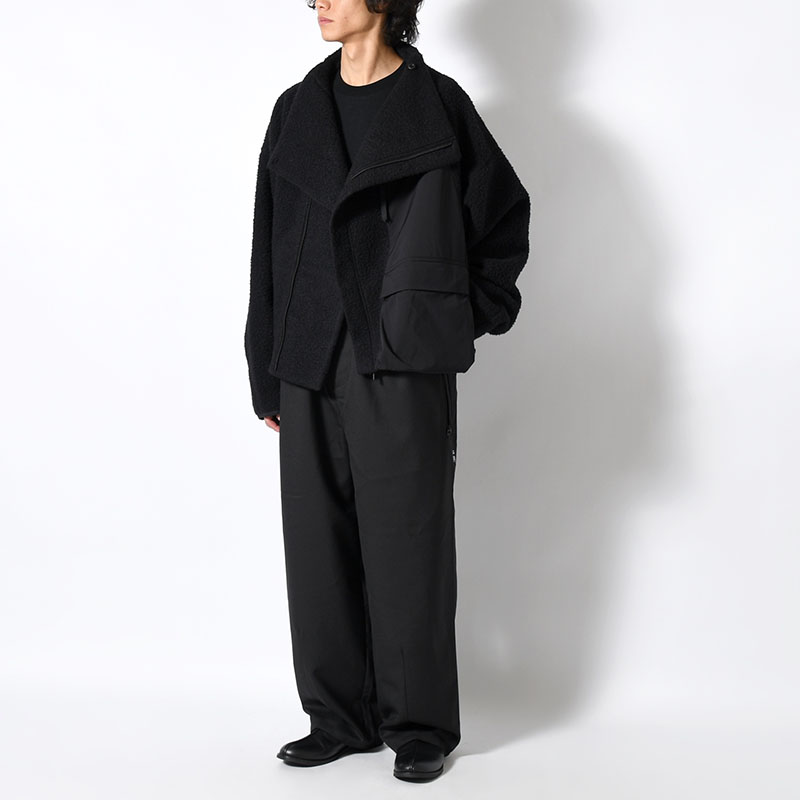 NAPPING WOOL ASYMMETRY SHORT JACKET -2.COLOR-