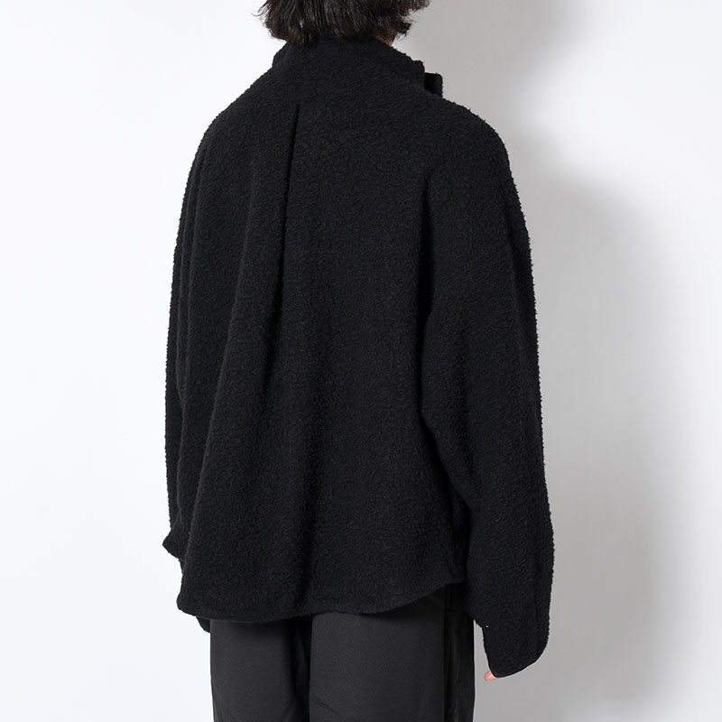 NAPPING WOOL ASYMMETRY SHORT JACKET -2.COLOR-