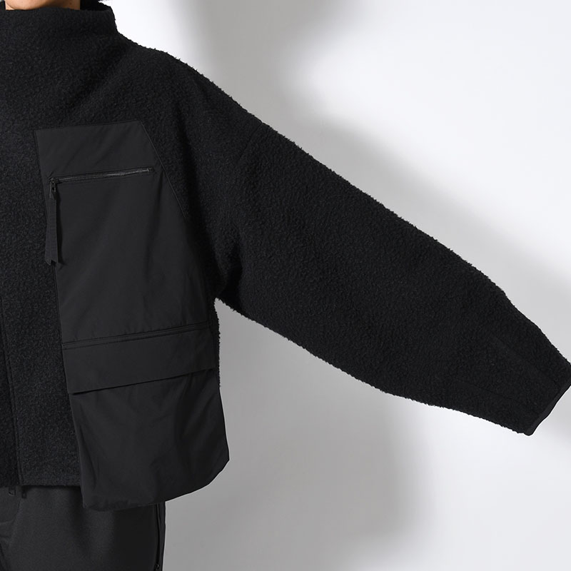 NAPPING WOOL ASYMMETRY SHORT JACKET -2.COLOR-