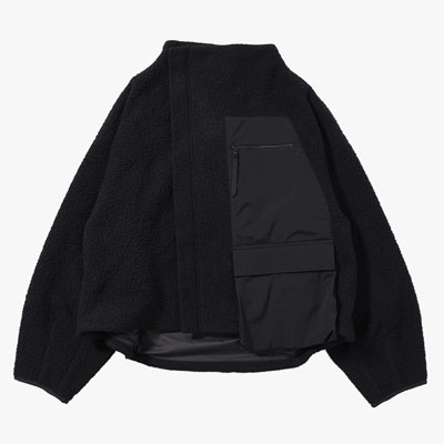 NAPPING WOOL ASYMMETRY SHORT JACKET -2.COLOR-
