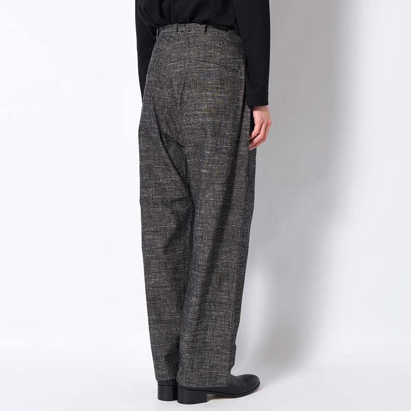 PALM BEACH TROUSERS -BLACK HEATHER-