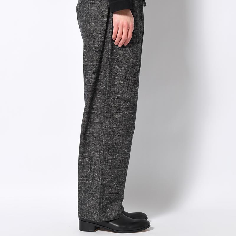 PALM BEACH TROUSERS -BLACK HEATHER-