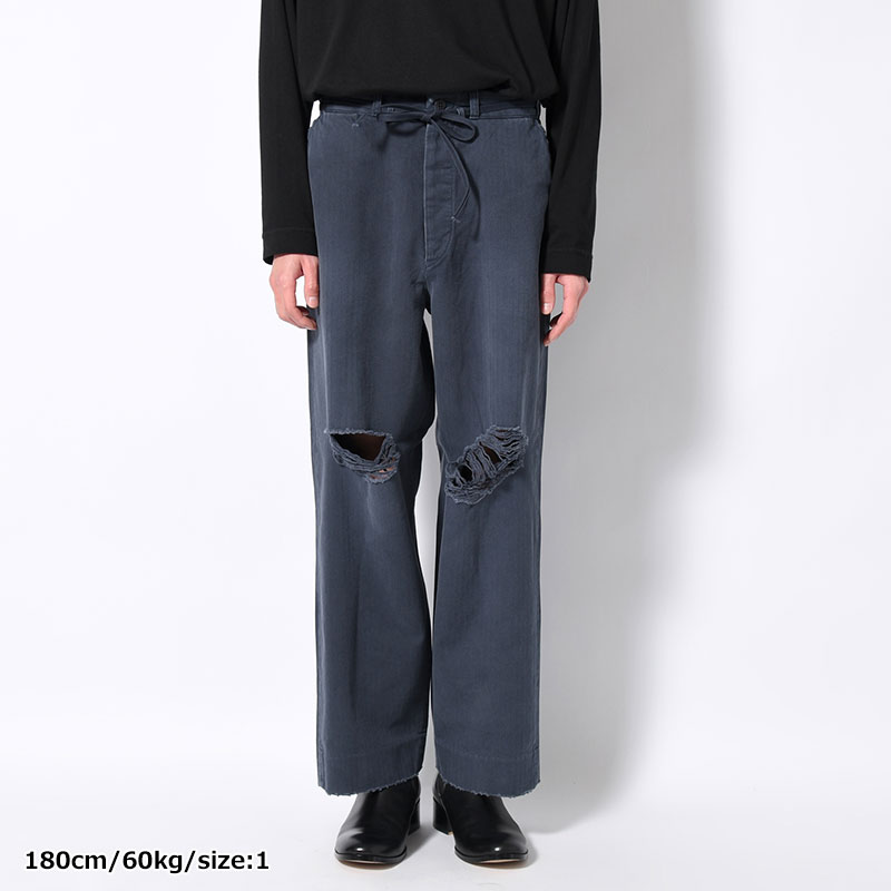 DAMAGE WORK TROUSERS -NAVY-