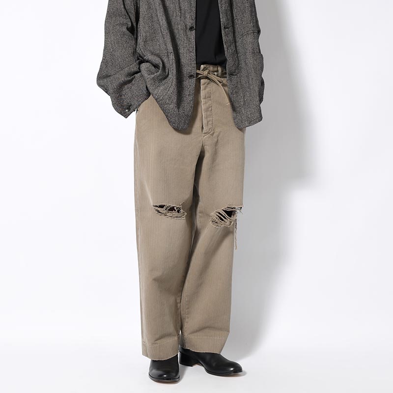 DAMAGE WORK TROUSERS -KHAKI-