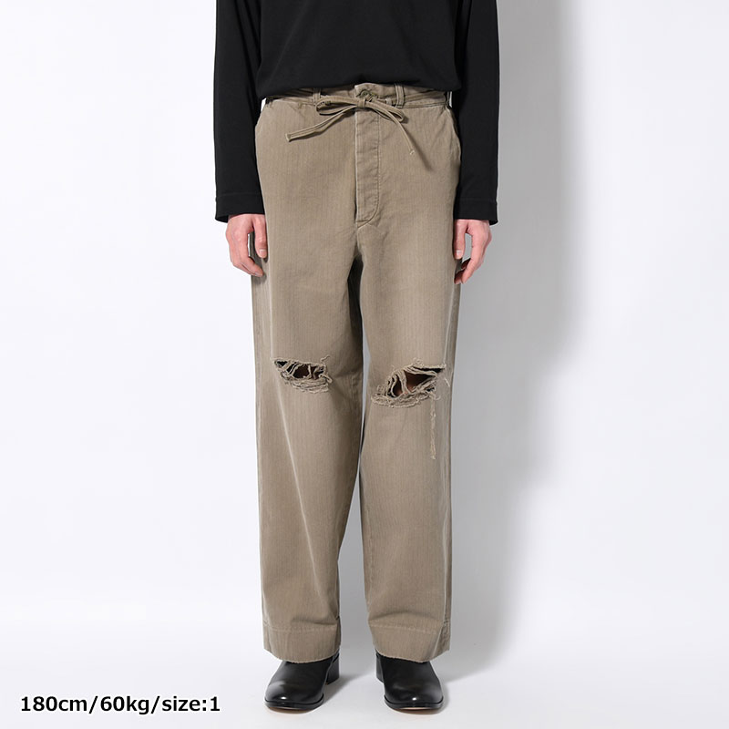 DAMAGE WORK TROUSERS -KHAKI-