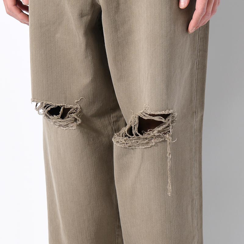 DAMAGE WORK TROUSERS -KHAKI-