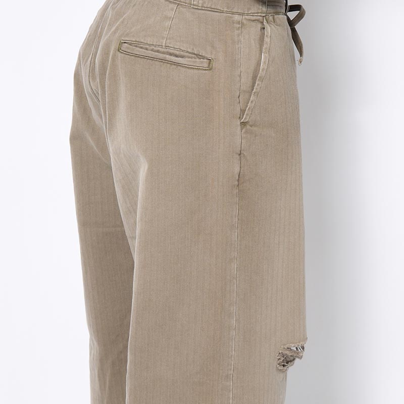 DAMAGE WORK TROUSERS -KHAKI-