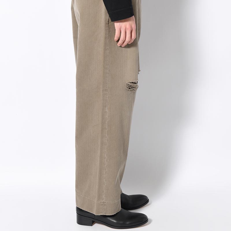 DAMAGE WORK TROUSERS -KHAKI-