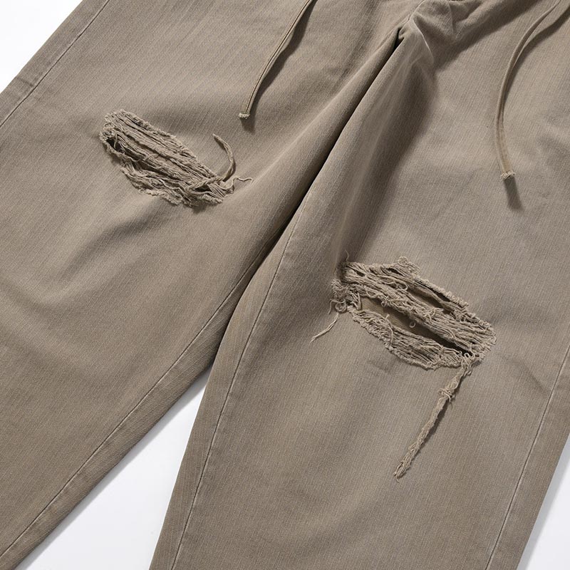 DAMAGE WORK TROUSERS -KHAKI-