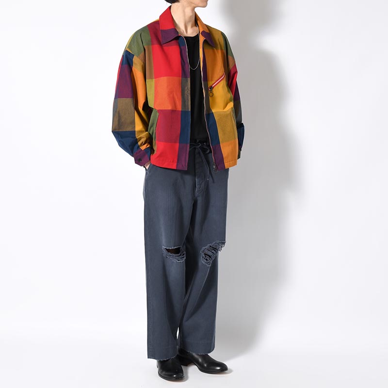 BLOCK PLAID DRIZZLER JACKET -CHECK-