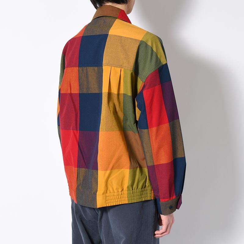 BLOCK PLAID DRIZZLER JACKET -CHECK-