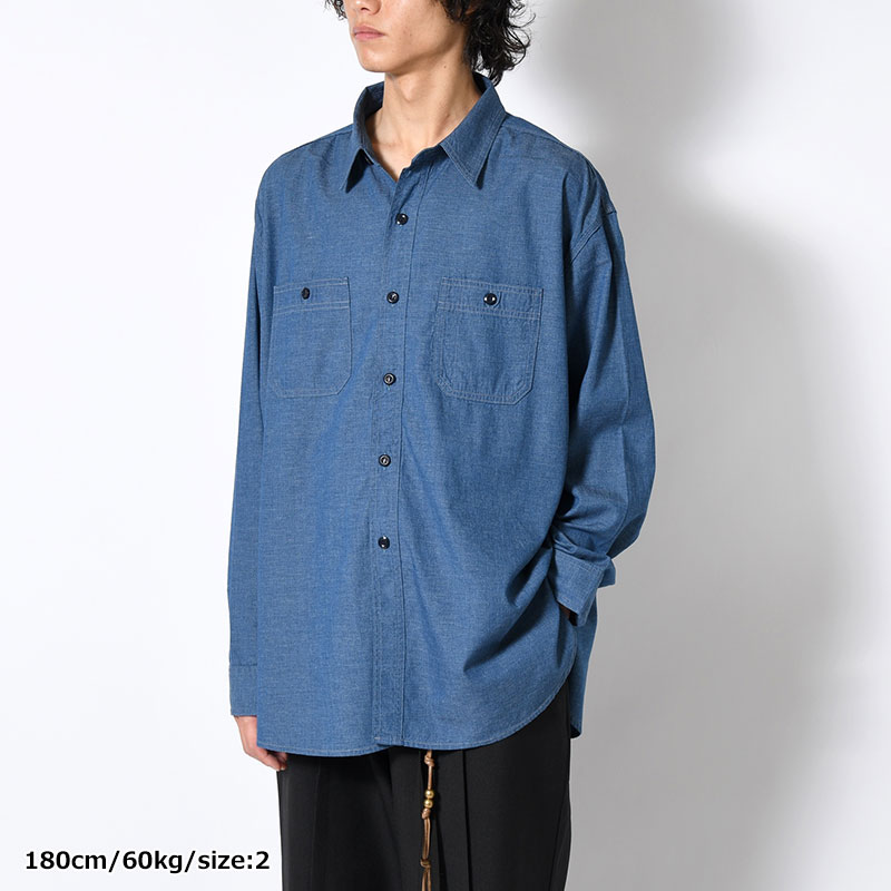 BETA CHAMBRAY SHIRT -INDIGO-
