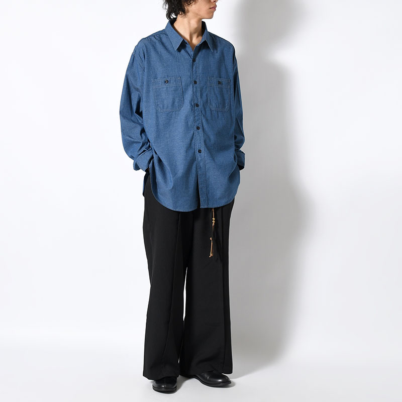 BETA CHAMBRAY SHIRT -INDIGO-