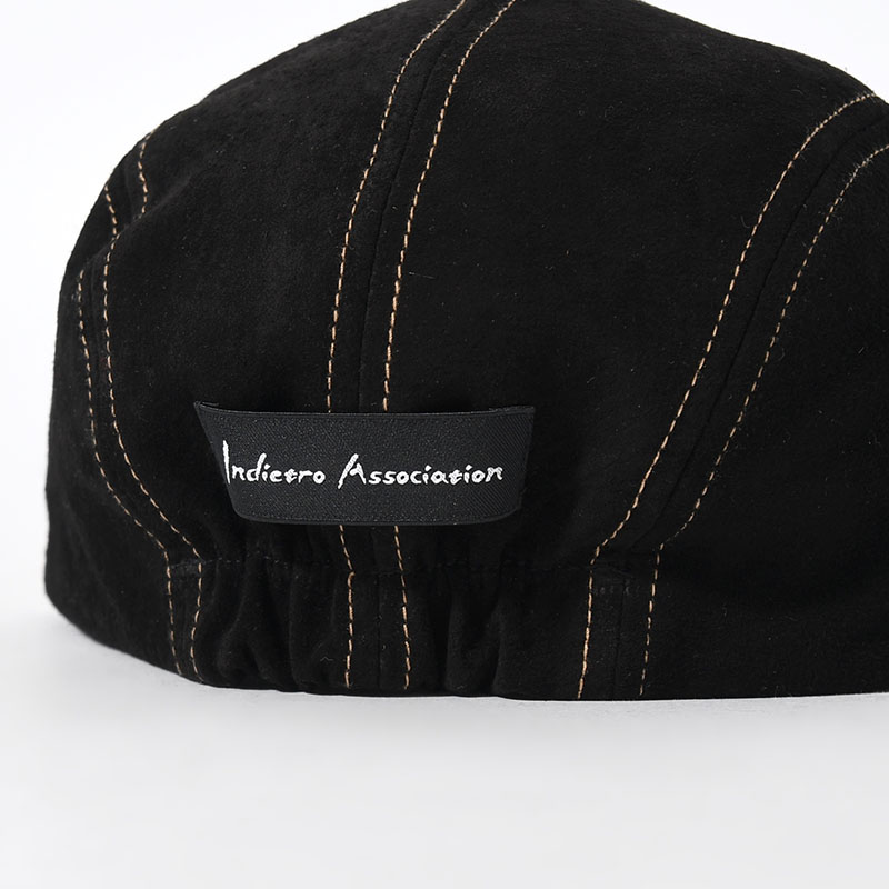 LEATHER JET CAP -BLACK-