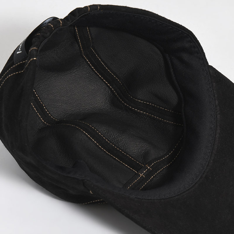 LEATHER JET CAP -BLACK-