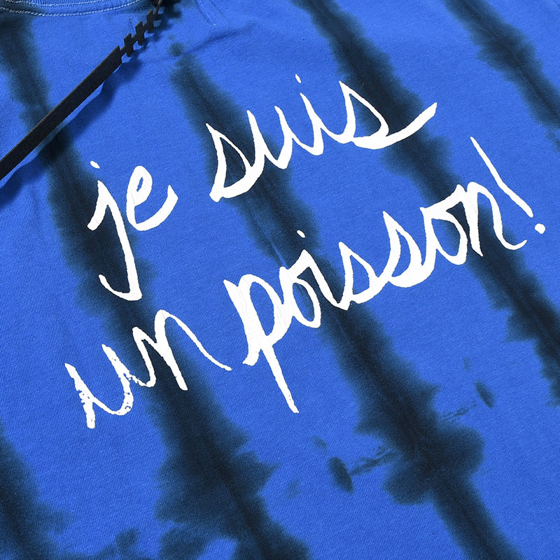 JE SUIS UN POISSON TEE TIE DYE -BLUE-