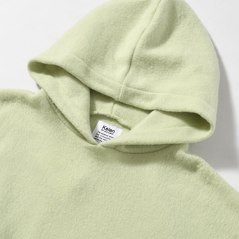 "EYCK" COLOR KNIT HOODIE -2.COLOR-