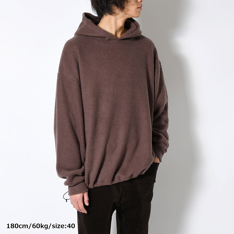 "EYCK" COLOR KNIT HOODIE -2.COLOR-