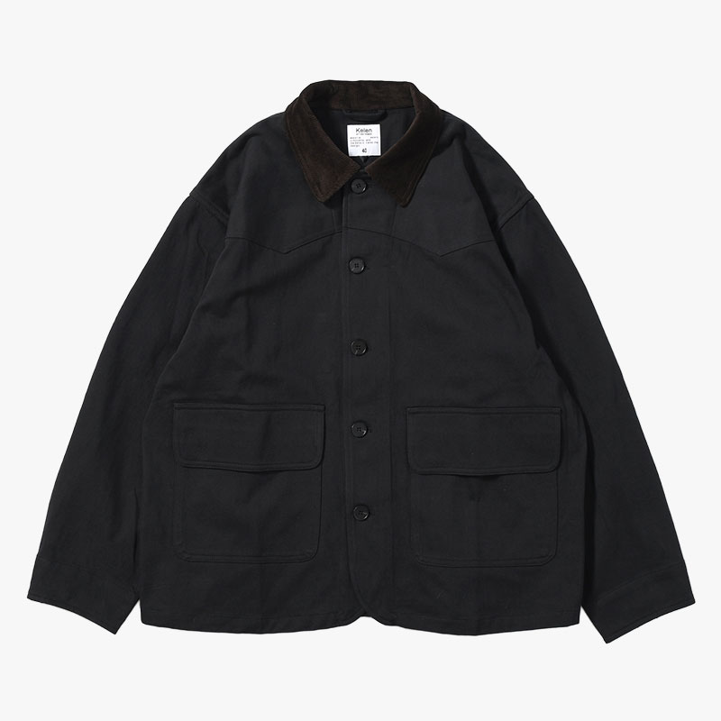 "MUNCH" HUNTING WORK JACKET -2.COLOR-(BLACK)