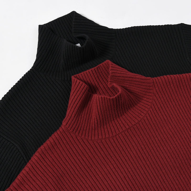 "KLEE" HIGH NECK RIB KNIT -2.COLOR-