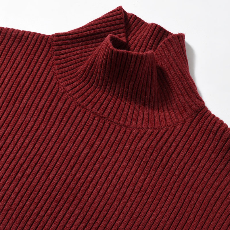 "KLEE" HIGH NECK RIB KNIT -2.COLOR-