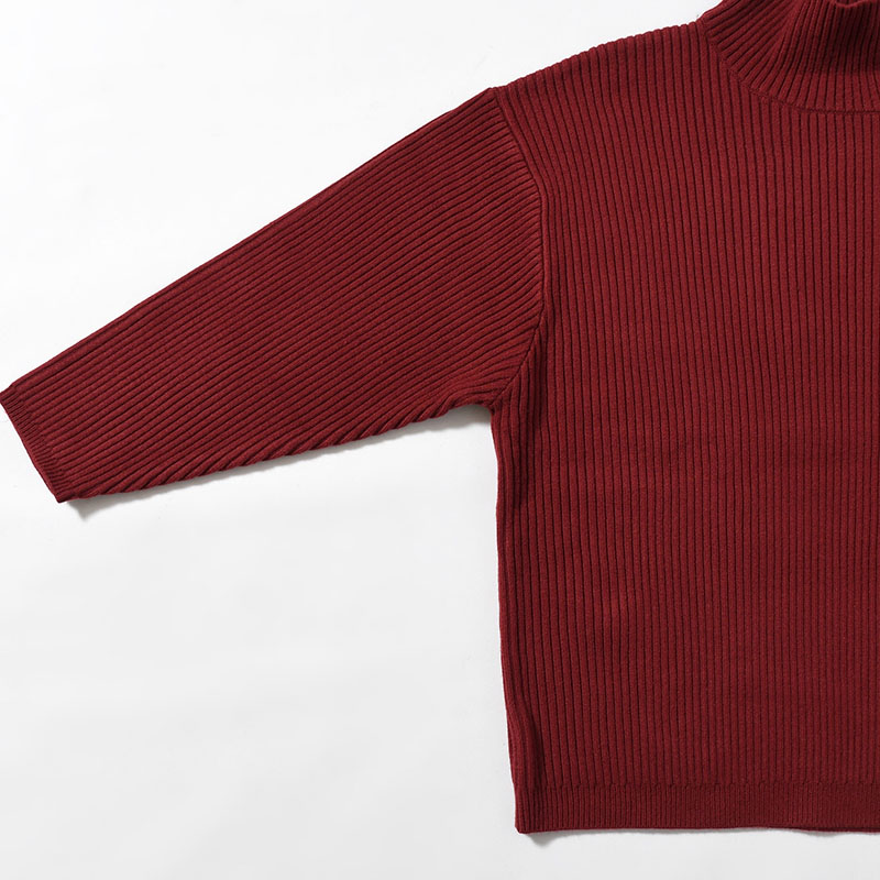 "KLEE" HIGH NECK RIB KNIT -2.COLOR-