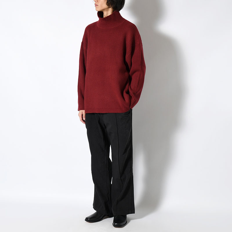 "KLEE" HIGH NECK RIB KNIT -2.COLOR-
