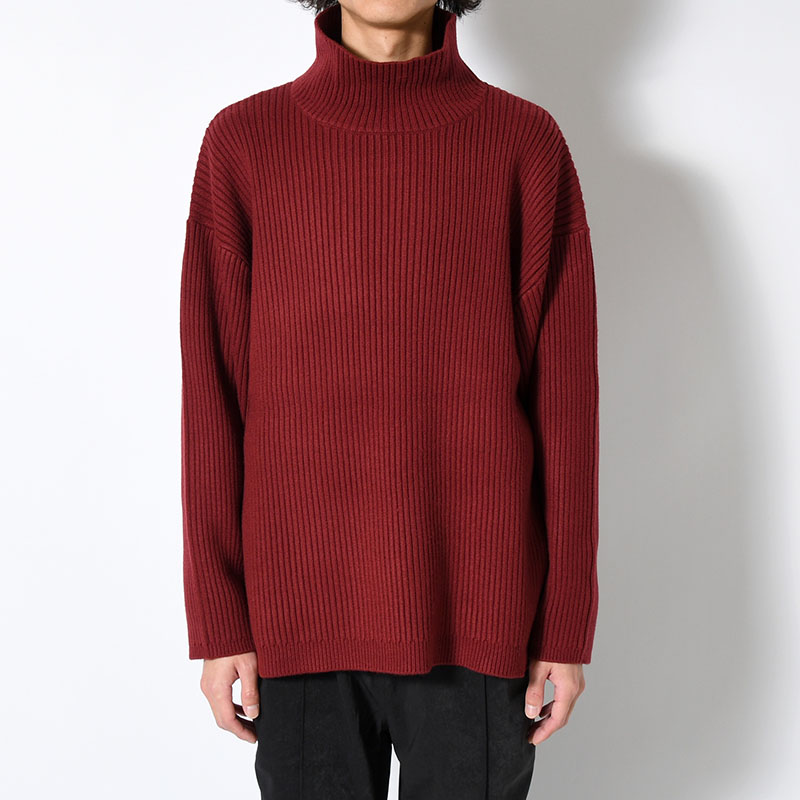 "KLEE" HIGH NECK RIB KNIT -2.COLOR-