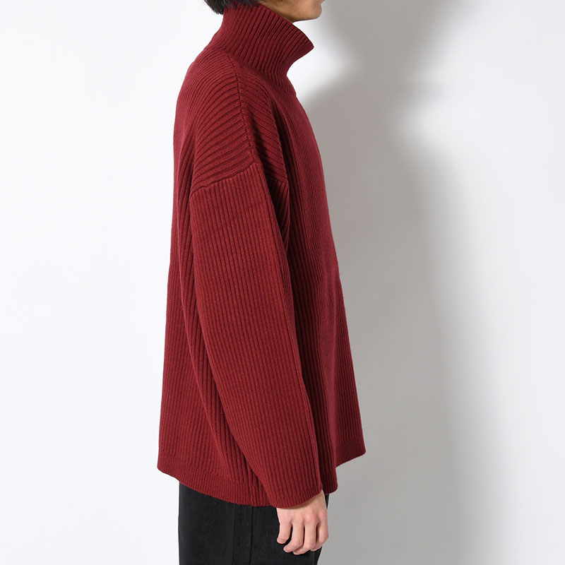 "KLEE" HIGH NECK RIB KNIT -2.COLOR-