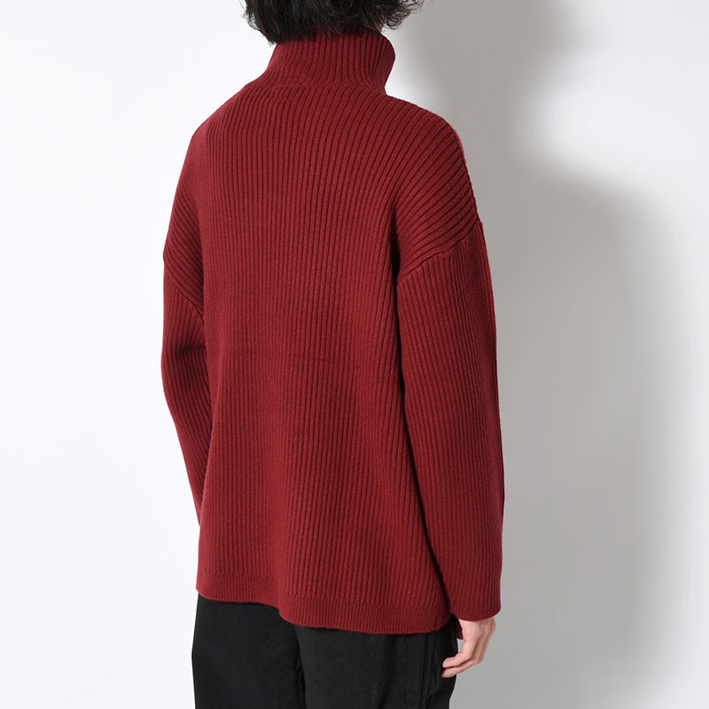 "KLEE" HIGH NECK RIB KNIT -2.COLOR-
