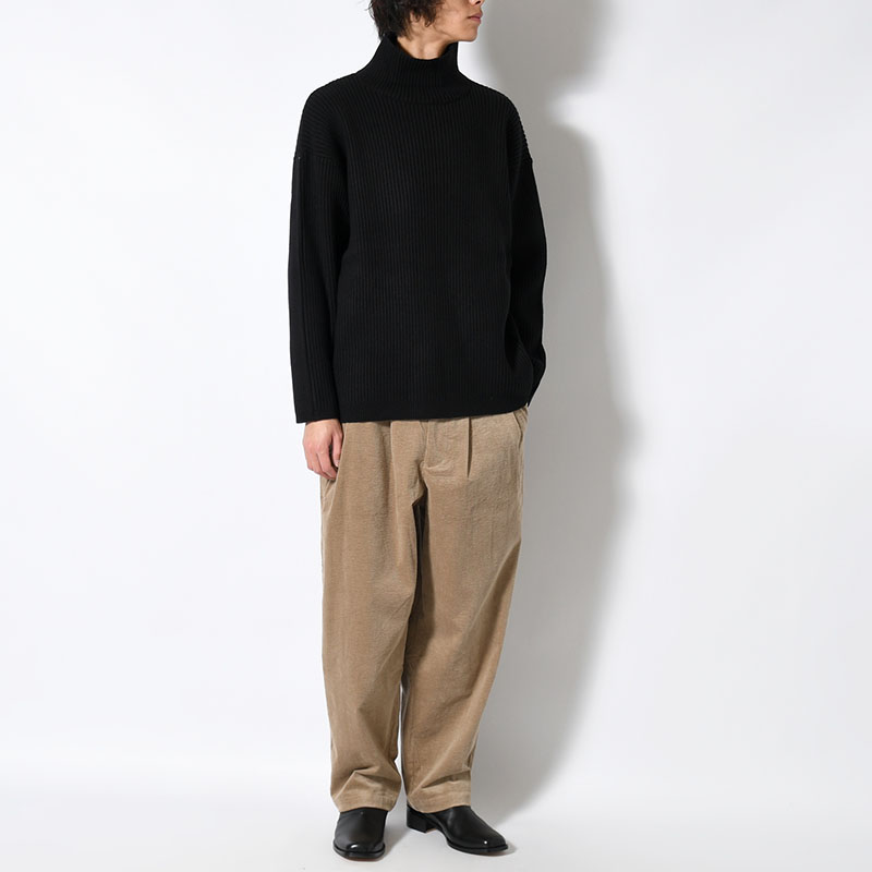 "KLEE" HIGH NECK RIB KNIT -2.COLOR-