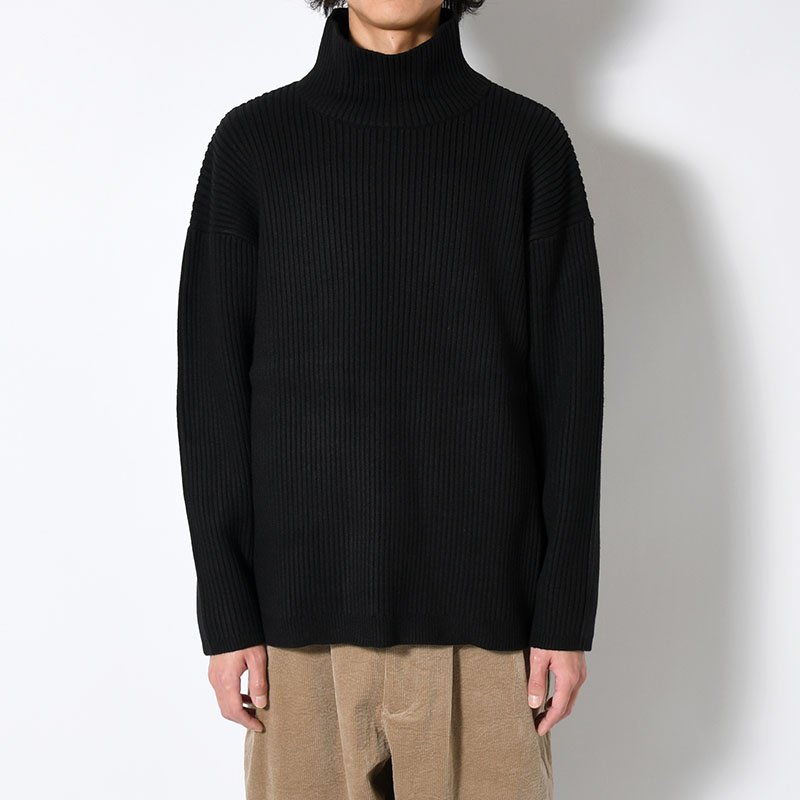 "KLEE" HIGH NECK RIB KNIT -2.COLOR-