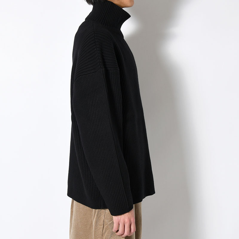 "KLEE" HIGH NECK RIB KNIT -2.COLOR-
