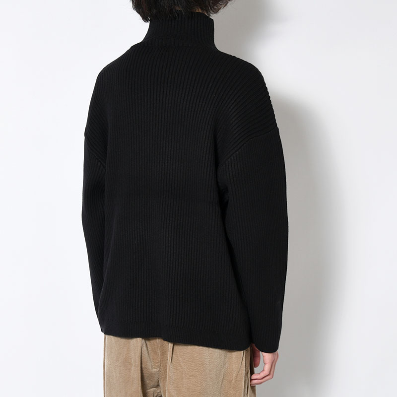 "KLEE" HIGH NECK RIB KNIT -2.COLOR-