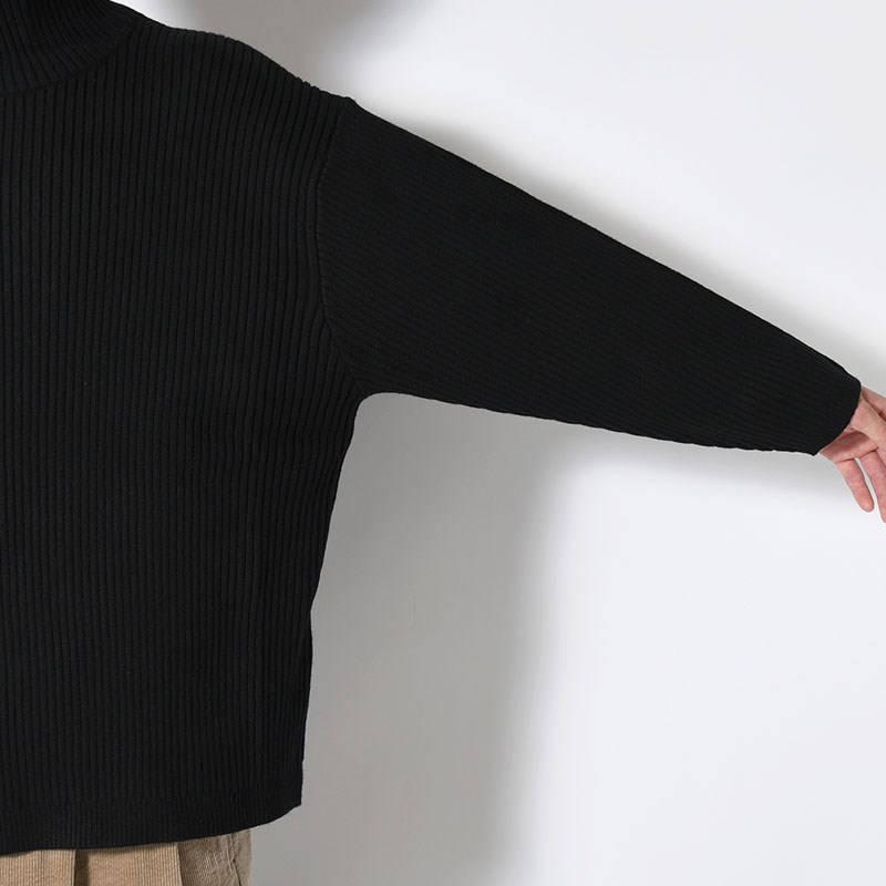"KLEE" HIGH NECK RIB KNIT -2.COLOR-